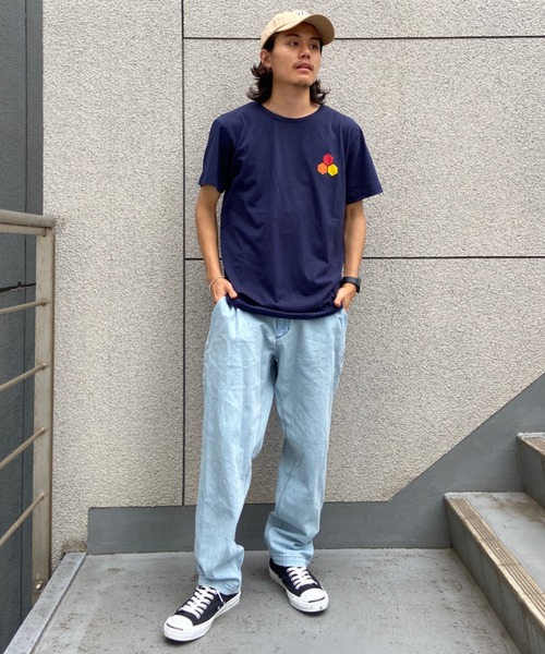 Quiksilver(クイックシルバー)の「QUIKSILVER/クイックシルバー デニムパンツ ワイドデニム/テーパード ワンポイント 刺繍ロゴ QPT225071(デニムパンツ・メンズ・ブラック/ブルー・M/L)」の19枚目の写真