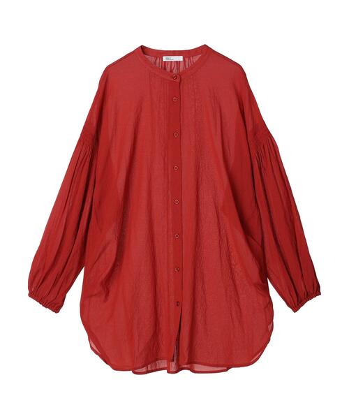 CRAFT STANDARD BOUTIQUE(クラフトスタンダードブティック)の「ソデシャーリングドレープチュニック *◆(シャツ/ブラウス・レディース・ブラック/ボルドー/モカ/カーキ・FREE)」の20枚目の写真