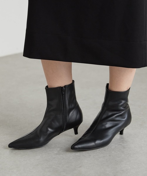 PAPILLONNER(パピヨネ)の「ポインテッドブーティー/PAPILLONNER/パピヨネ(ブーツ・レディース・ブラック/ベージュ・38/36/37)」の8枚目の写真