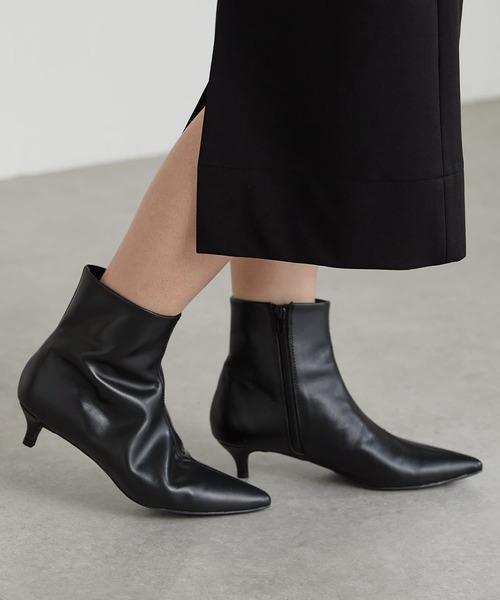 PAPILLONNER(パピヨネ)の「ポインテッドブーティー/PAPILLONNER/パピヨネ(ブーツ・レディース・ブラック/ベージュ・38/36/37)」の17枚目の写真