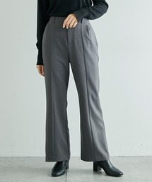 COLLAGE GALLARDAGALANTE | 美脚見え/着心地バツグン/ウールライクソフトフレアパンツ/手洗い可/セットアップ可(スラックス)