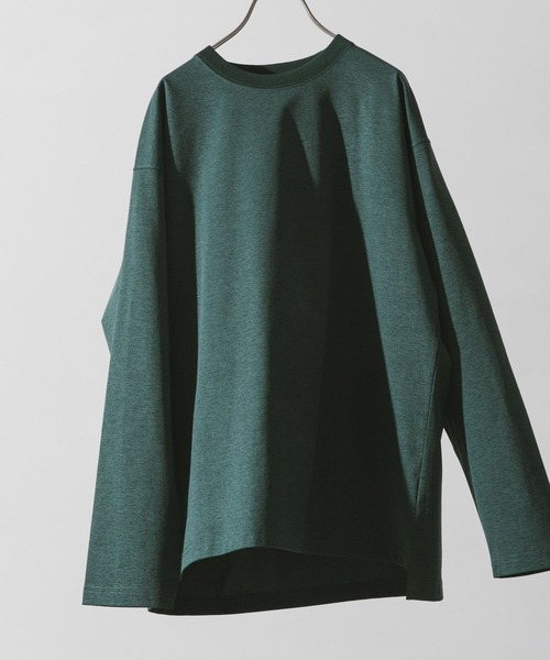 URBAN RESEARCH DOORS(アーバンリサーチドアーズ)の「Quick dry ボックスロングスリーブTシャツ(Tシャツ/カットソー・メンズ・グリーン/ネイビー/グレー/ホワイト・MEDIUM/X-LARGE/LARGE)」の1枚目の写真