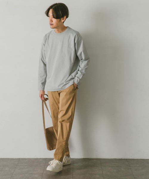 URBAN RESEARCH DOORS(アーバンリサーチドアーズ)の「Quick dry ボックスロングスリーブTシャツ(Tシャツ/カットソー・メンズ・グリーン/ネイビー/グレー/ホワイト・MEDIUM/X-LARGE/LARGE)」の20枚目の写真