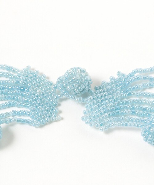 Ray BEAMS(レイビームス)の「designsix LONDON × Ray BEAMS / 別注 フリル ビーズ ネックレス(ネックレス・レディース・シルバー/イエロー/サックスブルー/ピンク・ONE SIZE)」の17枚目の写真