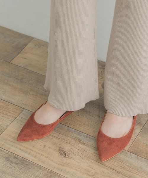 F by ROSSO（エフバイロッソ）の「『MADE IN JAPAN』F by ROSSO　バックストラップスウェードパンプス（パンプス・レディース・ブラウン系その他/オレンジ系その他・38/36/37）」の6枚目の写真