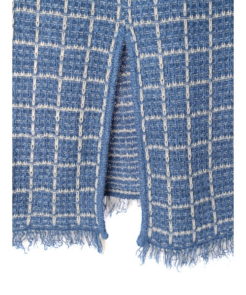 earth music&ecology(アースミュージックアンドエコロジー)の「ニットツイードスカート(スカート・レディース・ブラック/サックスブルー・S/M)」の21枚目の写真