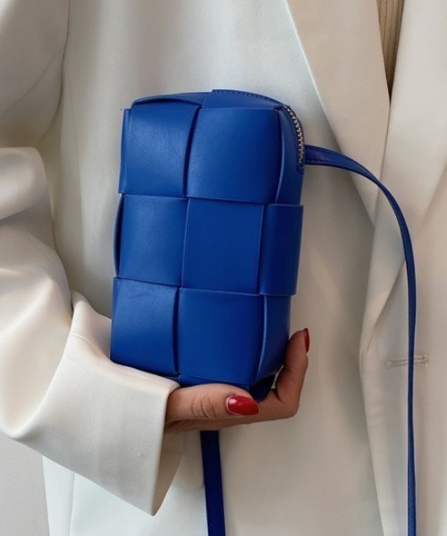 SETUP7(セットアップセブン)の「【SETUP7】イントレチャートPUレザーショルダーバッグ KNF ※(ショルダーバッグ・レディース・ピンク/イエロー/ブルー/グリーン/ブラック/ホワイト・FREE)」の5枚目の写真