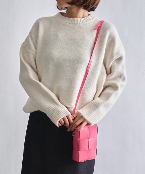 SETUP7(セットアップセブン)の「【SETUP7】イントレチャートPUレザーショルダーバッグ KNF ※(ショルダーバッグ・レディース・ピンク/イエロー/ブルー/グリーン/ブラック/ホワイト・FREE)」の9枚目の写真