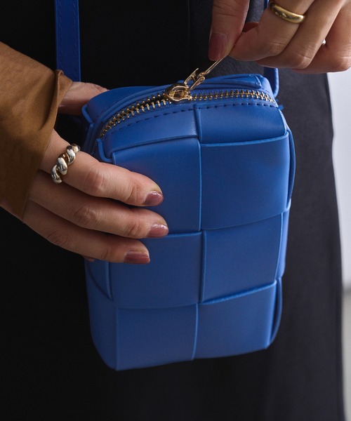 SETUP7(セットアップセブン)の「【SETUP7】イントレチャートPUレザーショルダーバッグ KNF ※(ショルダーバッグ・レディース・ピンク/イエロー/ブルー/グリーン/ブラック/ホワイト・FREE)」の22枚目の写真