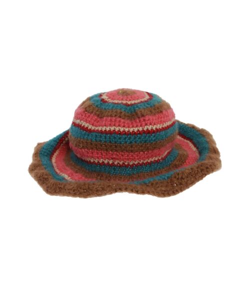 jouetie（ジュエティ）の「ミックスニットハット（ハット・レディース・ブラウン/ブルー・FREE）」の13枚目の写真