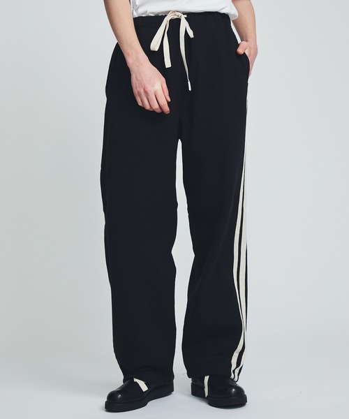 ANEI（アーネイ）の「ISLE JOGGER STRIPES / AN0222_S1004（スウェットパンツ・メンズ・ブラック・3/2）」の12枚目の写真