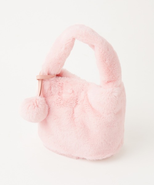 one after another NICE CLAUP(ワンアフターアナザーナイスクラップ)の「ふわふわファーBag(ハンドバッグ・レディース・ピンク/アイボリー/ミント・FREE)」の17枚目の写真