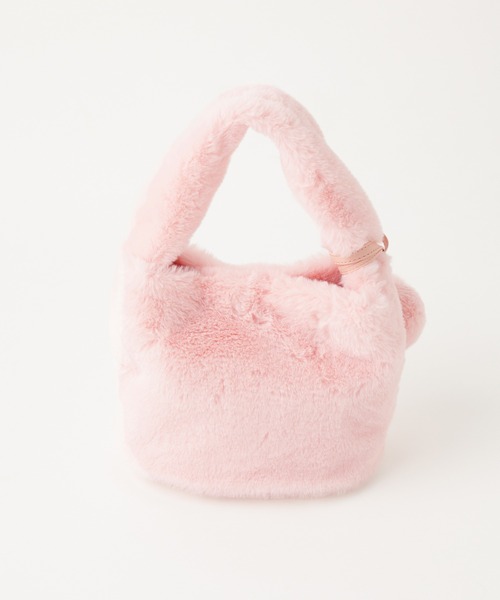 one after another NICE CLAUP(ワンアフターアナザーナイスクラップ)の「ふわふわファーBag(ハンドバッグ・レディース・ピンク/アイボリー/ミント・FREE)」の6枚目の写真