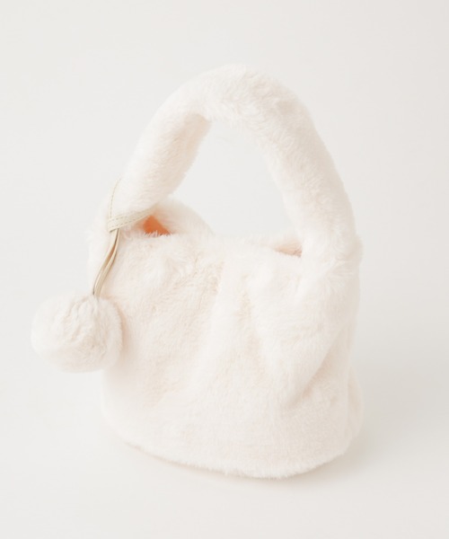 one after another NICE CLAUP(ワンアフターアナザーナイスクラップ)の「ふわふわファーBag(ハンドバッグ・レディース・ピンク/アイボリー/ミント・FREE)」の18枚目の写真