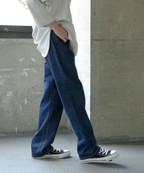 GLOBAL WORK（グローバルワーク）の「大人見えデニムパンツ/AND YUA ANY/299299（デニムパンツ・キッズ・ライトブルー/ネイビー・150cm/160cm）」の11枚目の写真