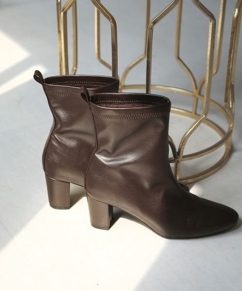 Bou Jeloud（ブージュルード）の「SUPOTTOベーシックショートブーツ（ブーツ・レディース・ブラック/ブラウン/カーキ/アイボリー・S/M/L/XL）」の12枚目の写真