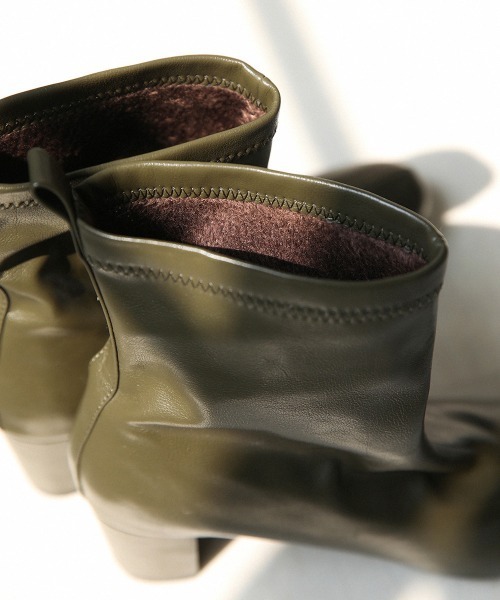 Bou Jeloud（ブージュルード）の「SUPOTTOベーシックショートブーツ（ブーツ・レディース・ブラック/ブラウン/カーキ/アイボリー・S/M/L/XL）」の15枚目の写真