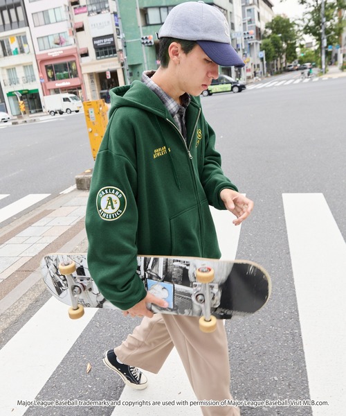 MLB/メジャーリーグベースボール 別注 ワッペン刺繍 ビッグシルエット