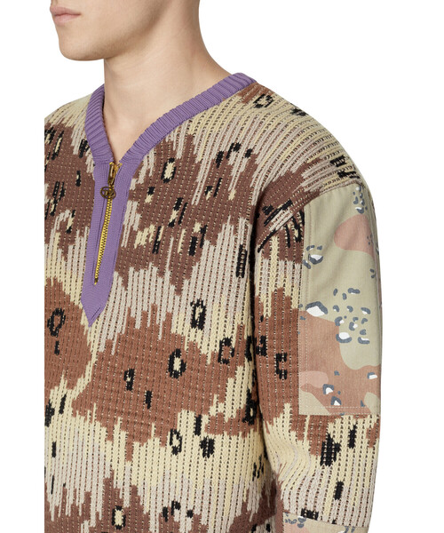 DIESEL（ディーゼル）の「メンズ ニット カモフラ（ニット/セーター