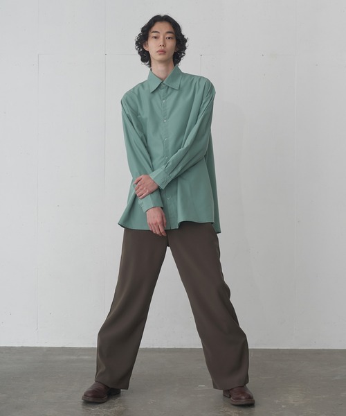 FEKETE（フェケテ）の「HIGH-WAISTED WIDE TROUSERS / ハイウエストワイドスラックス（スラックス・メンズ・ブラウン/ブラック・SMALL/MEDIUM/LARGE）」の10枚目の写真