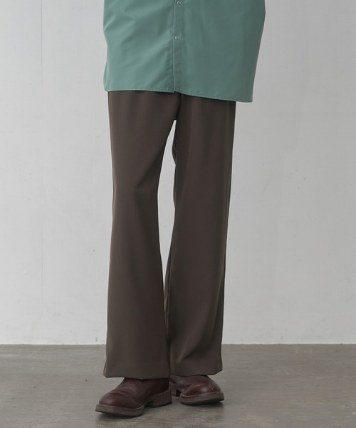FEKETE（フェケテ）の「HIGH-WAISTED WIDE TROUSERS / ハイウエストワイドスラックス（スラックス・メンズ・ブラウン/ブラック・SMALL/MEDIUM/LARGE）」の17枚目の写真