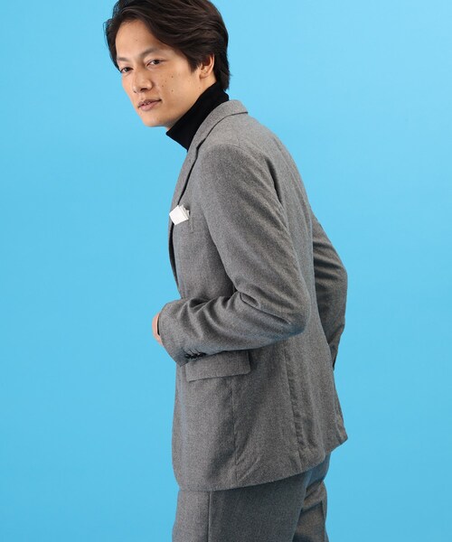 TAKEO KIKUCHI(タケオキクチ)の「◆スマート フランネル ジャケット / セットアップ対応(スーツジャケット・メンズ・グレー・02/03/04)」の15枚目の写真