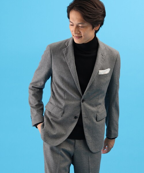 TAKEO KIKUCHI(タケオキクチ)の「◆スマート フランネル ジャケット / セットアップ対応(スーツジャケット・メンズ・グレー・02/03/04)」の17枚目の写真