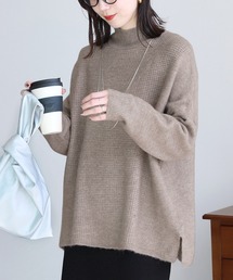 ビッグシルエットハイネックニット