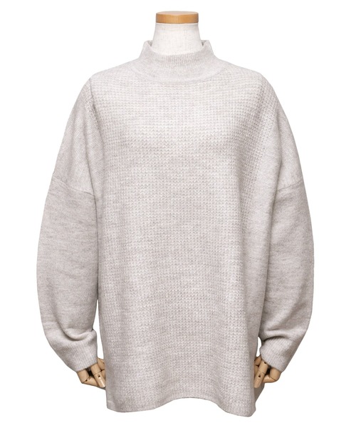 reca（レカ）の「ビッグシルエットハイネックニット（ニット/セーター・レディース・オートミール/ブラック/ベージュ/パープル・FREE）」の13枚目の写真