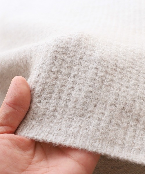 reca（レカ）の「ビッグシルエットハイネックニット（ニット/セーター・レディース・オートミール/ブラック/ベージュ/パープル・FREE）」の20枚目の写真