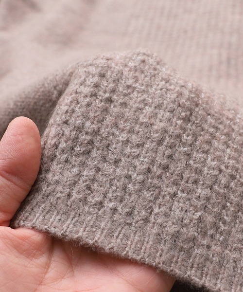 reca（レカ）の「ビッグシルエットハイネックニット（ニット/セーター・レディース・オートミール/ブラック/ベージュ/パープル・FREE）」の21枚目の写真