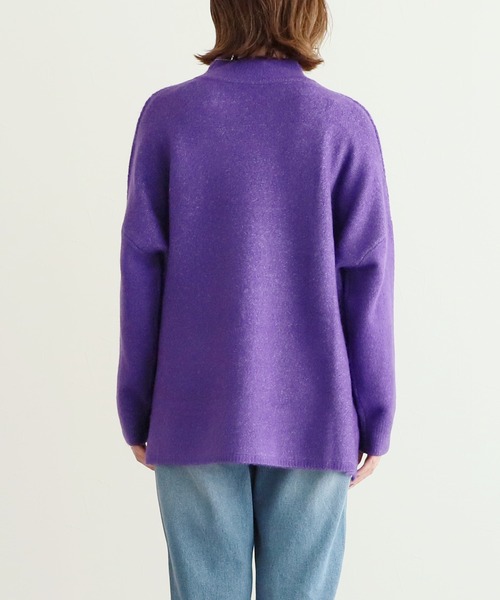 reca（レカ）の「ビッグシルエットハイネックニット（ニット/セーター・レディース・オートミール/ブラック/ベージュ/パープル・FREE）」の18枚目の写真