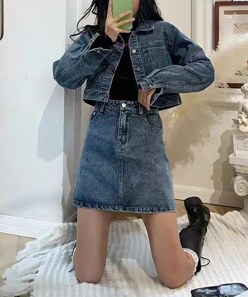 HALEY PESCA(ヘーリーペスカ)の「HALEY PESCA/デニムジャケット&ミニスカート セットアップ(セットアップ・レディース・ブラック/ブルー系その他・SMALL/MEDIUM/LARGE)」の11枚目の写真