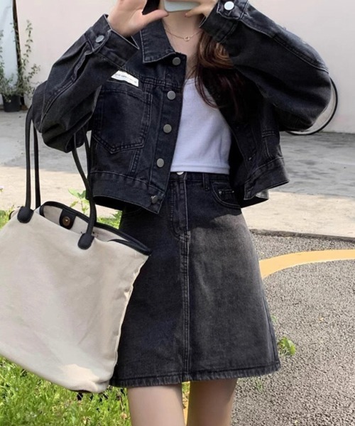 HALEY PESCA(ヘーリーペスカ)の「HALEY PESCA/デニムジャケット&ミニスカート セットアップ(セットアップ・レディース・ブラック/ブルー系その他・SMALL/MEDIUM/LARGE)」の9枚目の写真