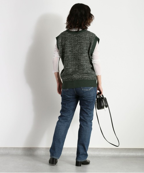 cepo(セポ)の「ツイードチェック ニットベスト(ベスト・レディース・ブラック/イエロー/グリーン・M)」の22枚目の写真