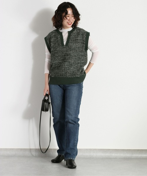 cepo(セポ)の「ツイードチェック ニットベスト(ベスト・レディース・ブラック/イエロー/グリーン・M)」の18枚目の写真