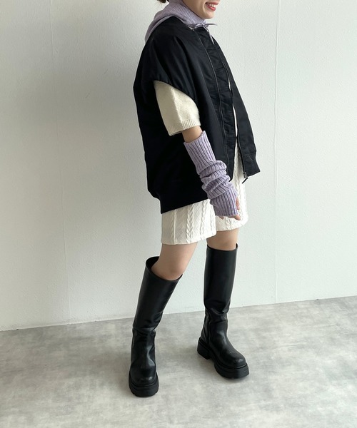 w closet（ダブルクローゼット）の「【2WAY】MA-1（MA-1・レディース・ブラック/ライトベージュ/ライトカーキ・FREE）」の13枚目の写真