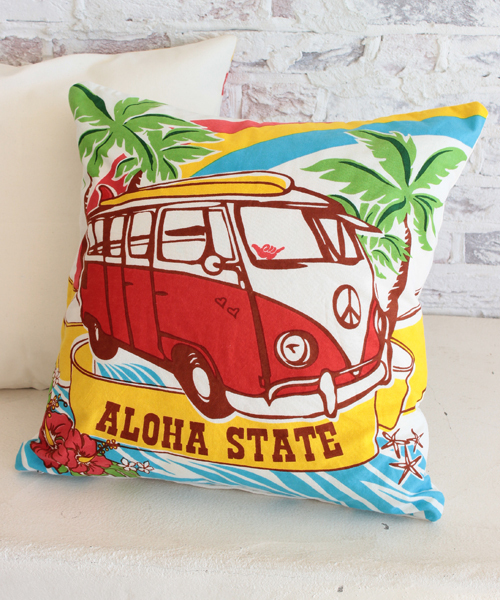 チャイハネ（チャイハネ）の「【kahiko】サーフィンバス クッションカバー（クッション/クッションカバー・レディース・ブルー/レッド・FREE）」の2枚目の写真