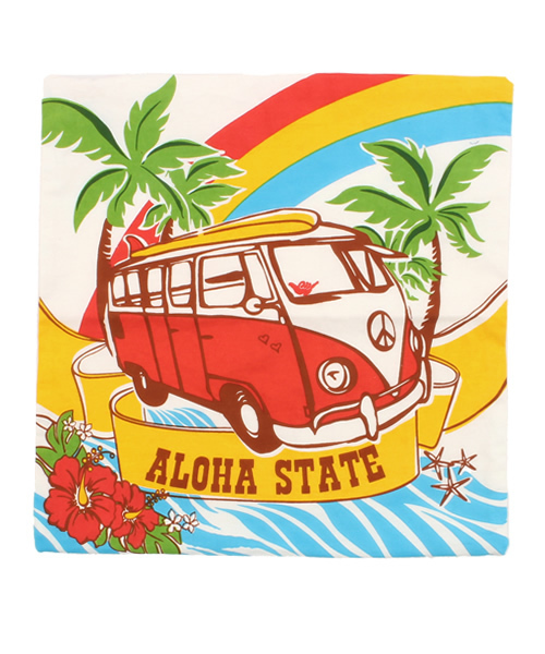 チャイハネ（チャイハネ）の「【kahiko】サーフィンバス クッションカバー（クッション/クッションカバー・レディース・ブルー/レッド・FREE）」の4枚目の写真