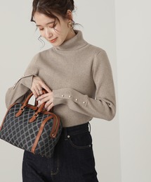 N.（N. Natural Beauty Basic） | 【WEB限定】◆パールボタンタートルネックニット(ニット/セーター)