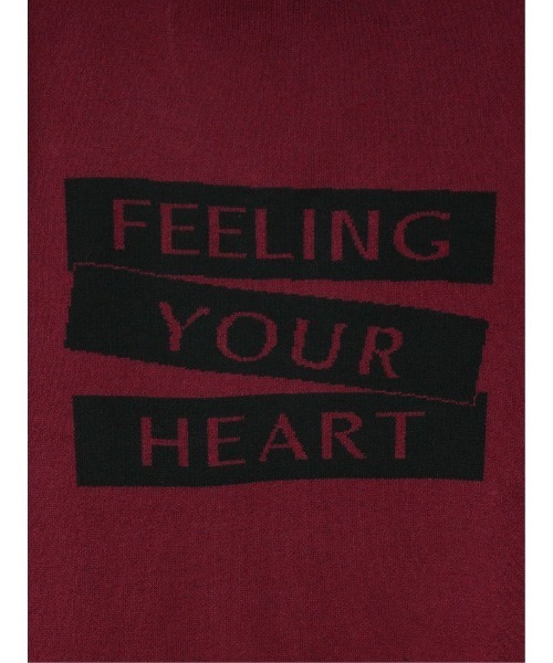 semantic design（セマンティックデザイン）の「【ストレッチ ウォッシャブル ルーズフィット】セマンティックデザイン ロゴ ニットプルパーカー（ニット/セーター・メンズ・ボルドー/グレー・MEDIUM/LARGE/X-LARGE）」の7枚目の写真