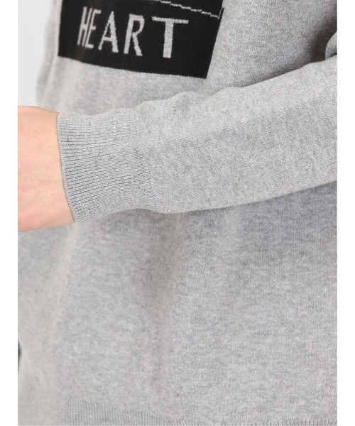 semantic design（セマンティックデザイン）の「【ストレッチ ウォッシャブル ルーズフィット】セマンティックデザイン ロゴ ニットプルパーカー（ニット/セーター・メンズ・ボルドー/グレー・MEDIUM/LARGE/X-LARGE）」の21枚目の写真