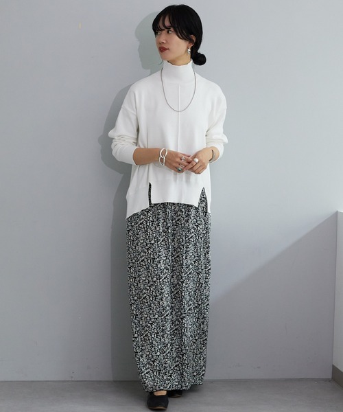 SHENERY（シーナリー）の「総針ハイネックニットプルオーバー（ニット/セーター・レディース・オフホワイト/グリーン/ブラック・FREE）」の21枚目の写真