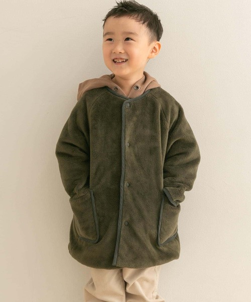 URBAN RESEARCH DOORS(アーバンリサーチドアーズ)の「リバーシブルフリースコート(KIDS)(その他アウター・キッズ・ベージュ系その他/ブルー系その他・105/120/135)」の14枚目の写真