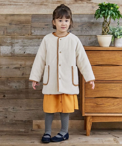 URBAN RESEARCH DOORS(アーバンリサーチドアーズ)の「リバーシブルフリースコート(KIDS)(その他アウター・キッズ・ベージュ系その他/ブルー系その他・105/120/135)」の3枚目の写真