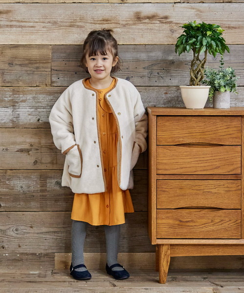 URBAN RESEARCH DOORS(アーバンリサーチドアーズ)の「リバーシブルフリースコート(KIDS)(その他アウター・キッズ・ベージュ系その他/ブルー系その他・105/120/135)」の7枚目の写真