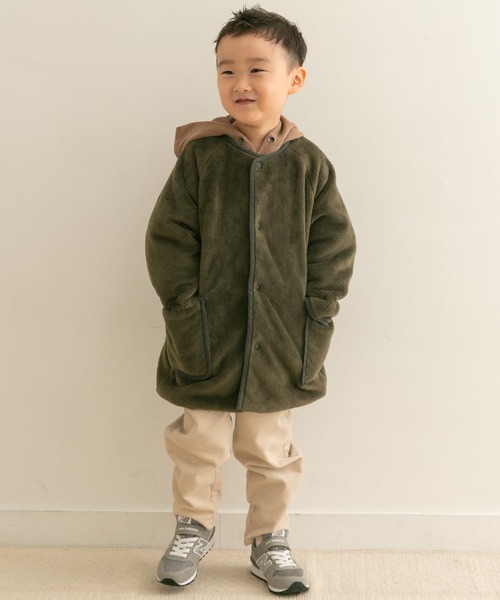 URBAN RESEARCH DOORS(アーバンリサーチドアーズ)の「リバーシブルフリースコート(KIDS)(その他アウター・キッズ・ベージュ系その他/ブルー系その他・105/120/135)」の17枚目の写真