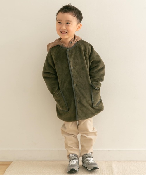 URBAN RESEARCH DOORS(アーバンリサーチドアーズ)の「リバーシブルフリースコート(KIDS)(その他アウター・キッズ・ベージュ系その他/ブルー系その他・105/120/135)」の22枚目の写真