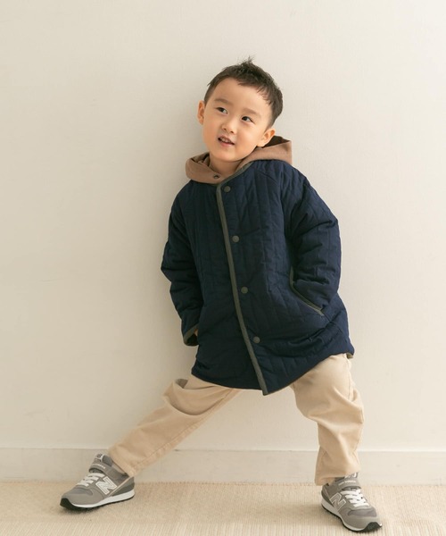 URBAN RESEARCH DOORS(アーバンリサーチドアーズ)の「リバーシブルフリースコート(KIDS)(その他アウター・キッズ・ベージュ系その他/ブルー系その他・105/120/135)」の18枚目の写真