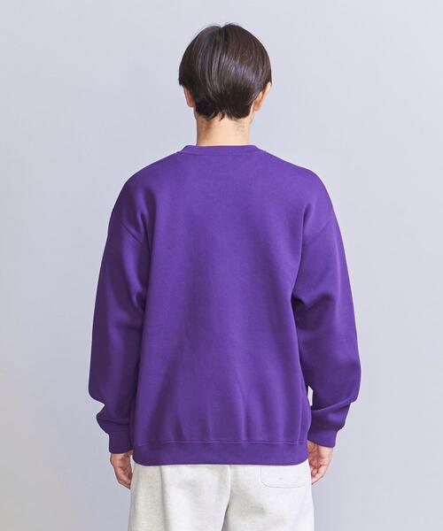 美品2023ビューティーアンドユースモヘヤクルーネックニット　パープル UNITED ARROWS（ユナイテッドアローズ）の「モヘヤ クルーネックニット